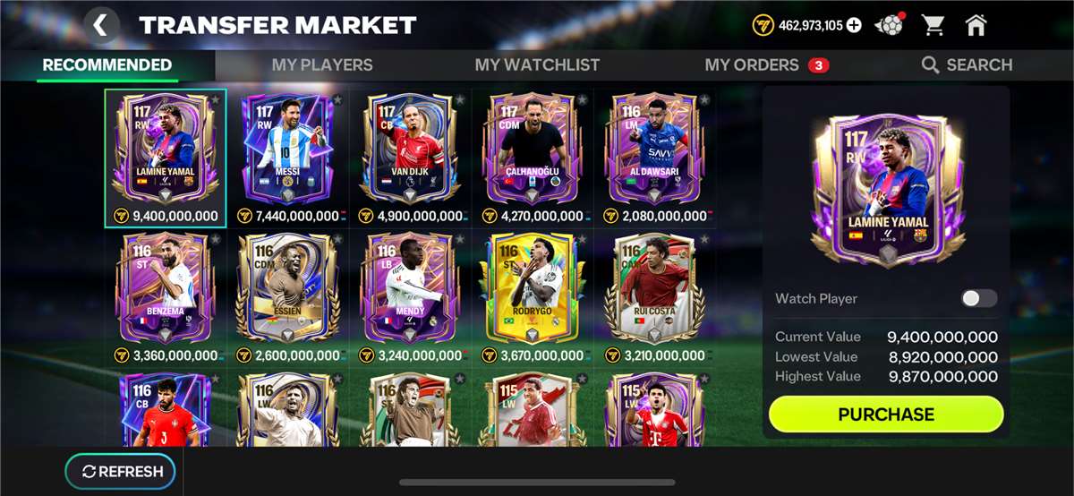 Game account sale Fifa mobile