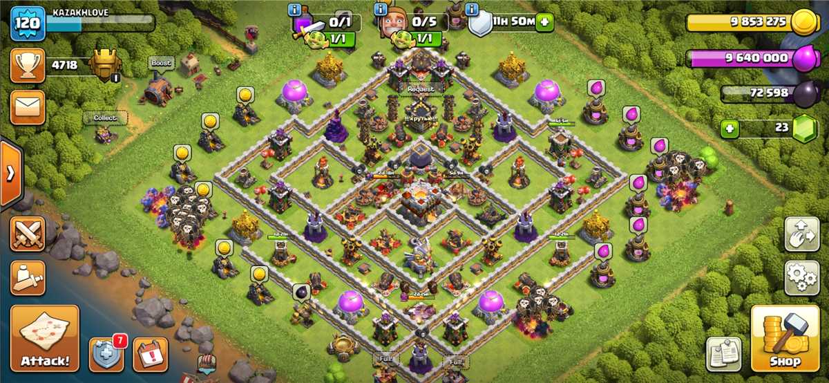 Venda de conta de jogo Clash of Clans