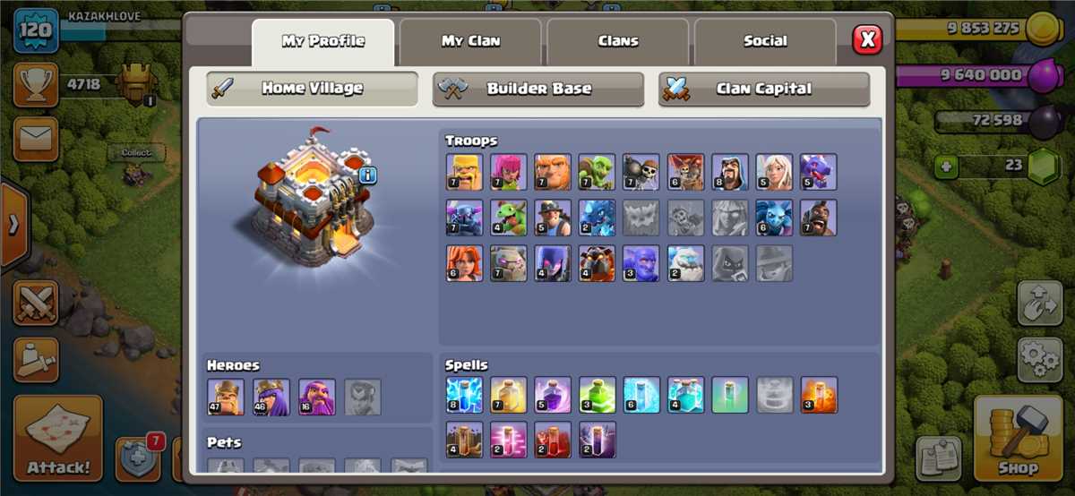 Venda de conta de jogo Clash of Clans