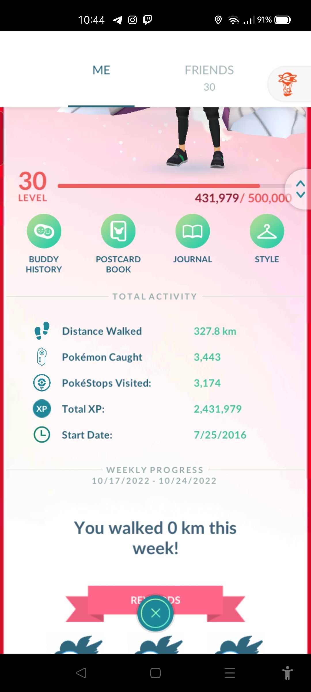 Game account sale Pokemon GO