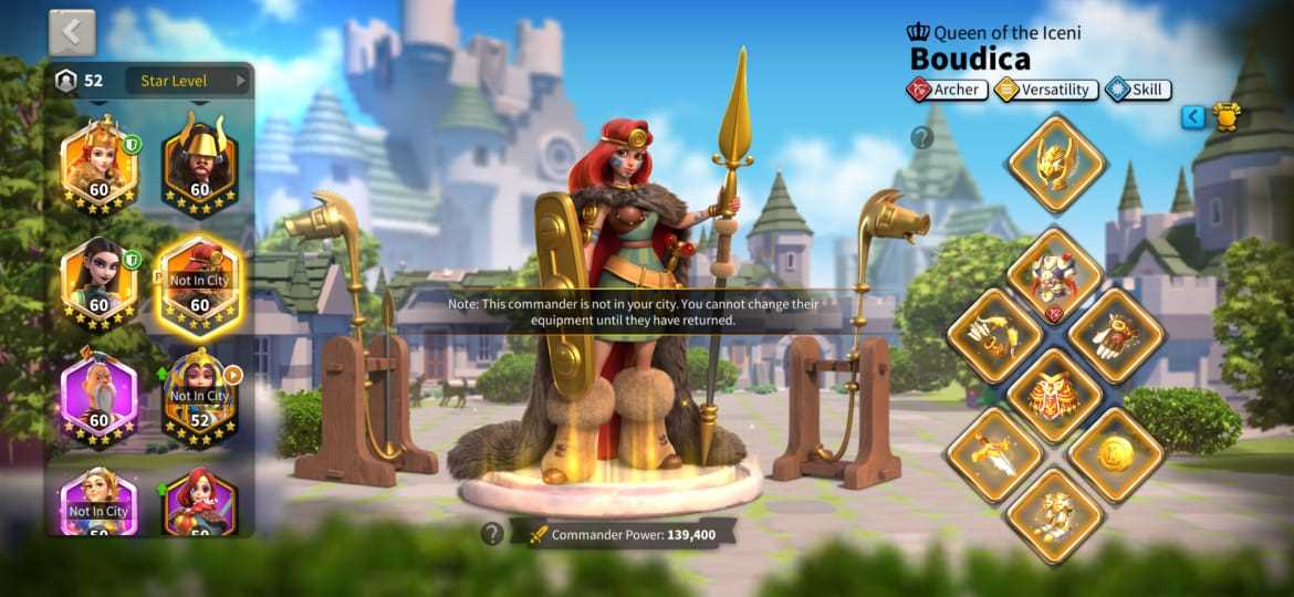 Venda de conta de jogo Rise Of Kingdoms