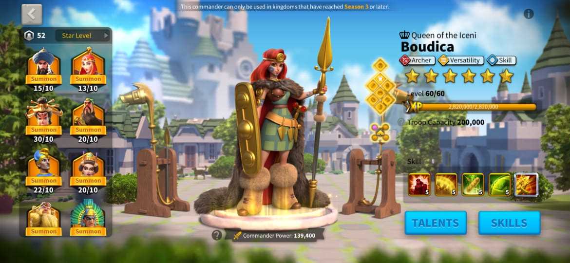 Venda de conta de jogo Rise Of Kingdoms