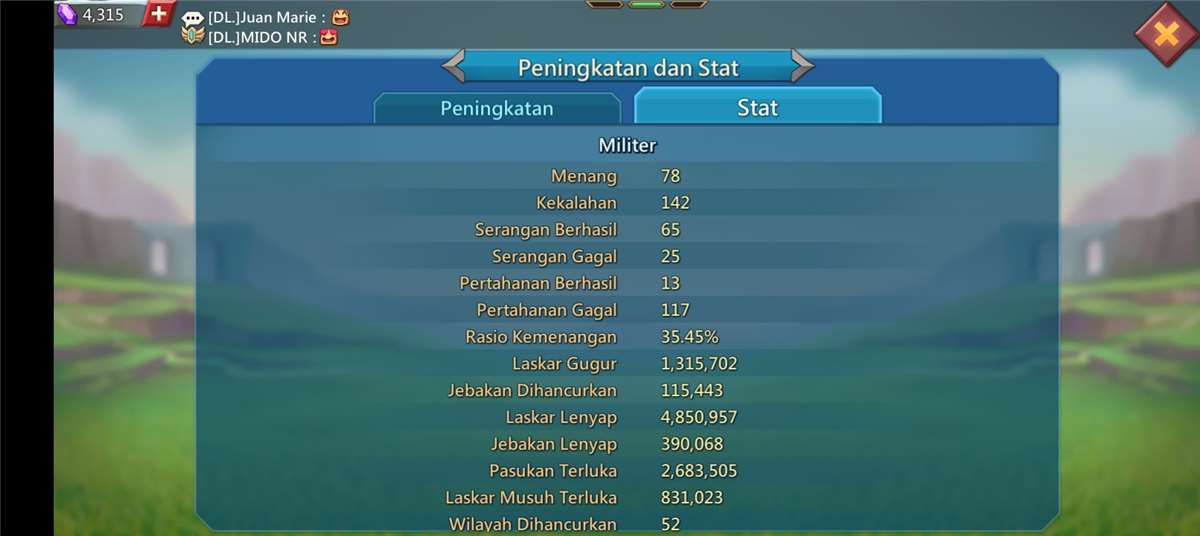 Penjualan akun permainan Lords Mobile