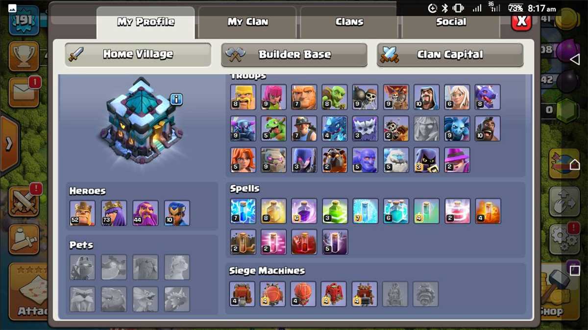 Game account sale Clash of Clans