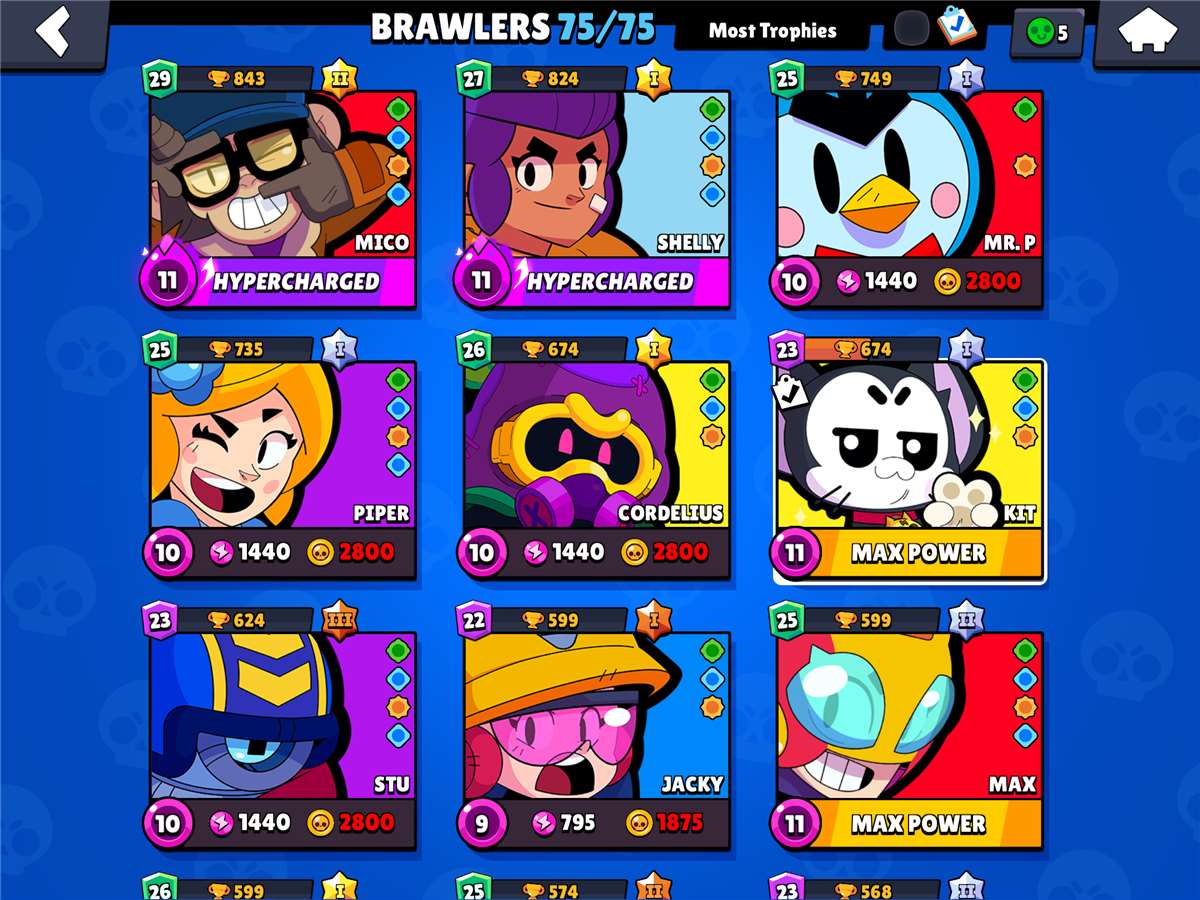 Game account sale Brawl Stars