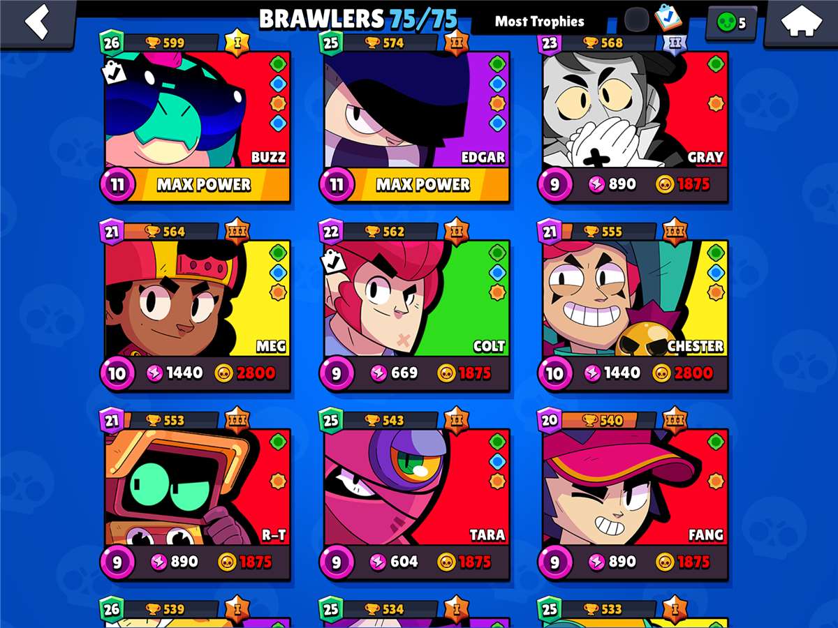 Game account sale Brawl Stars