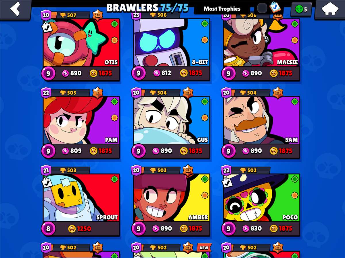 Game account sale Brawl Stars