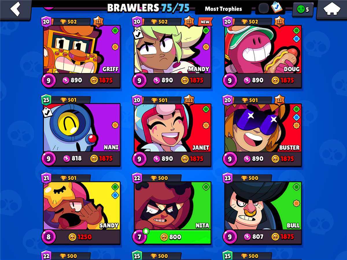 Game account sale Brawl Stars