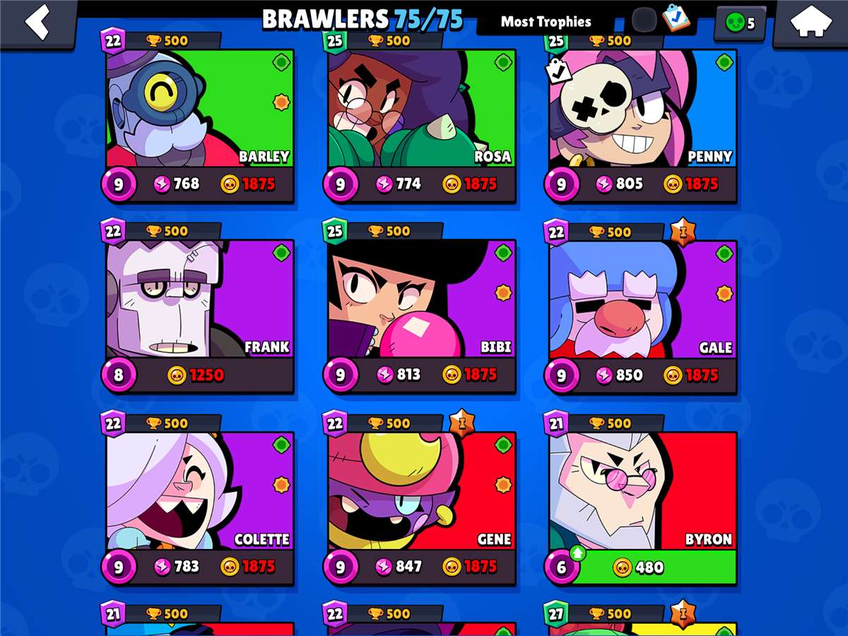 Game account sale Brawl Stars