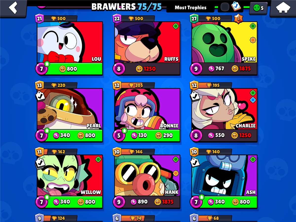 Game account sale Brawl Stars