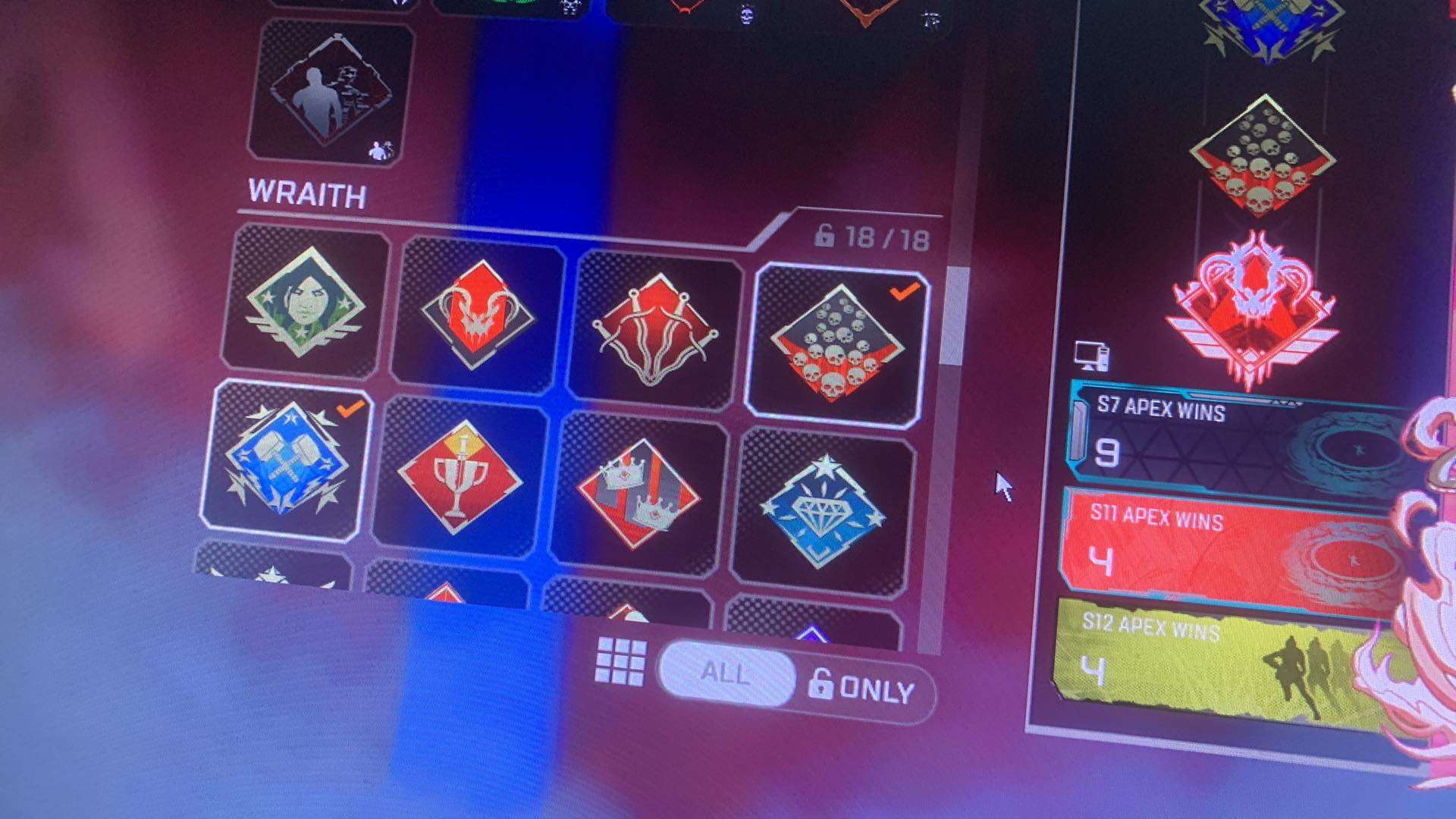 Game account sale Apex Legends