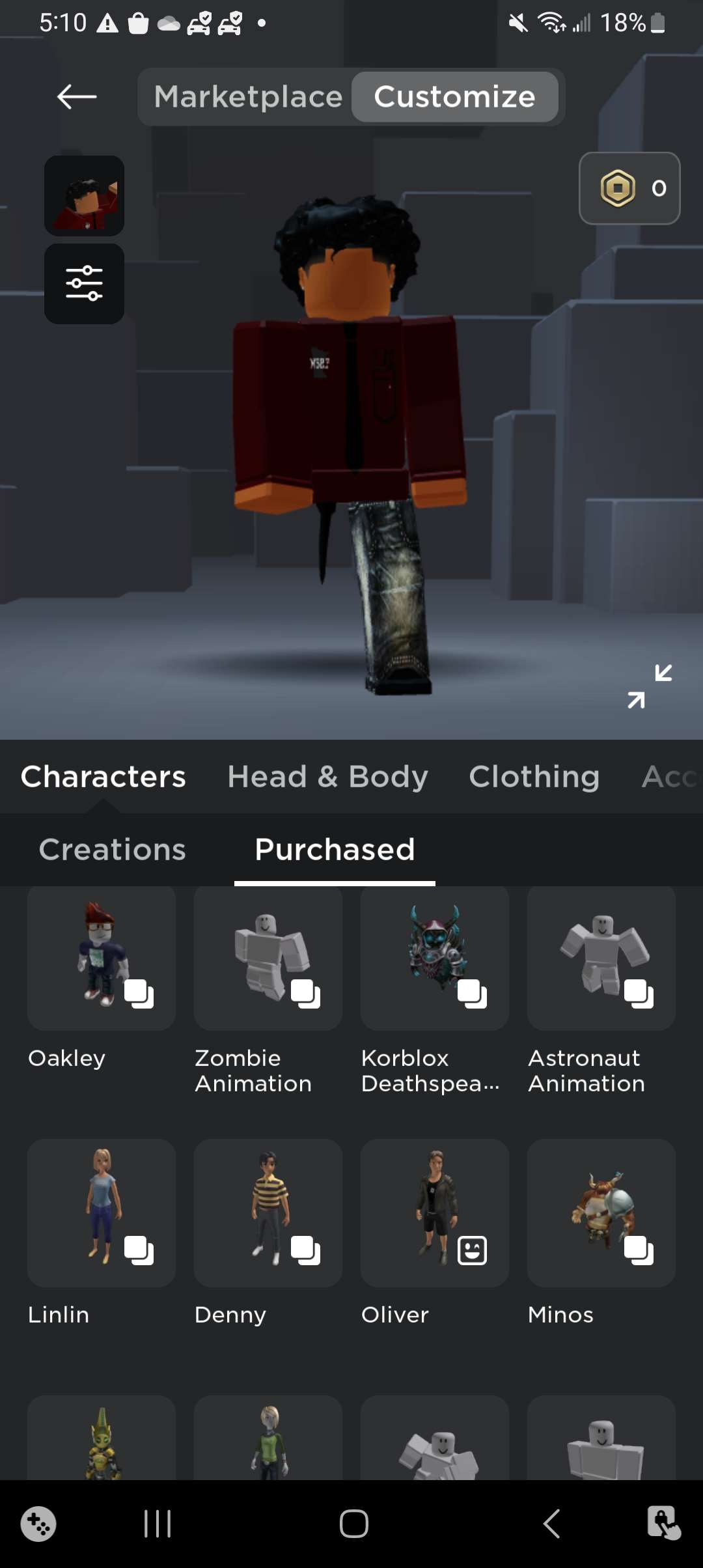 Game account sale Roblox