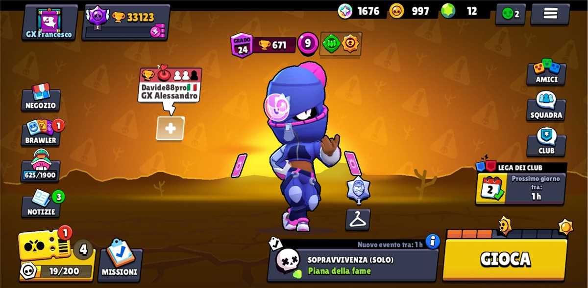 Venda de conta de jogo Brawl Stars