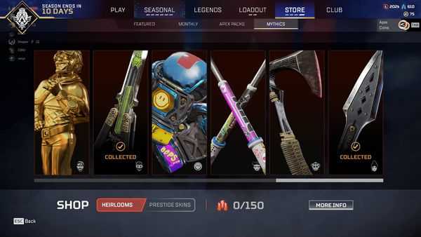 Venda de conta de jogo Apex Legends