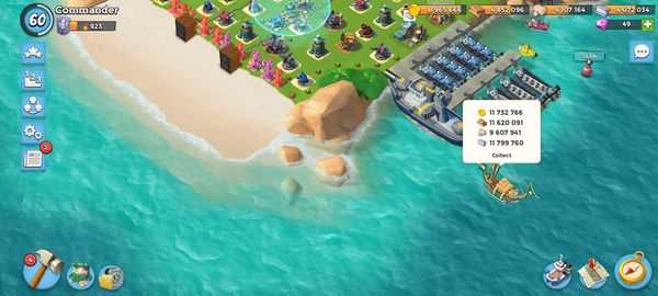 Venda de conta de jogo Boom Beach