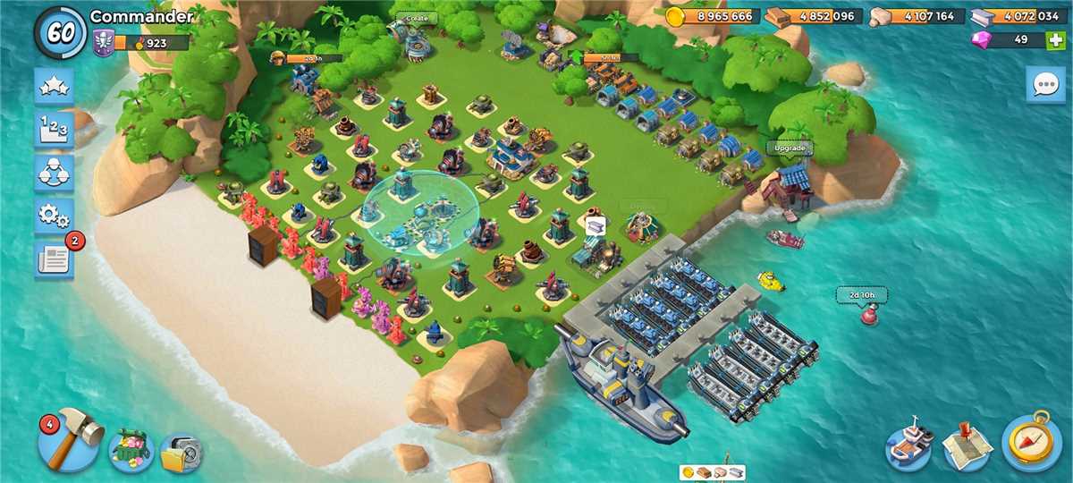 Game account sale Boom Beach