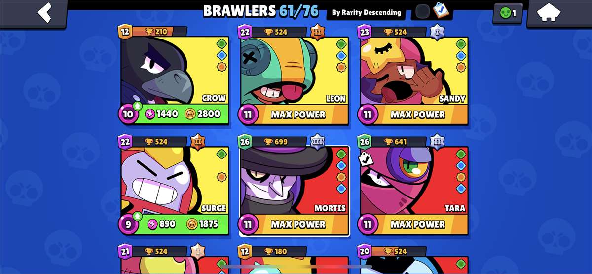 Game account sale Brawl Stars