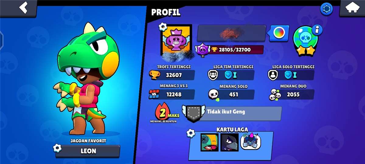 Penjualan akun permainan Brawl Stars