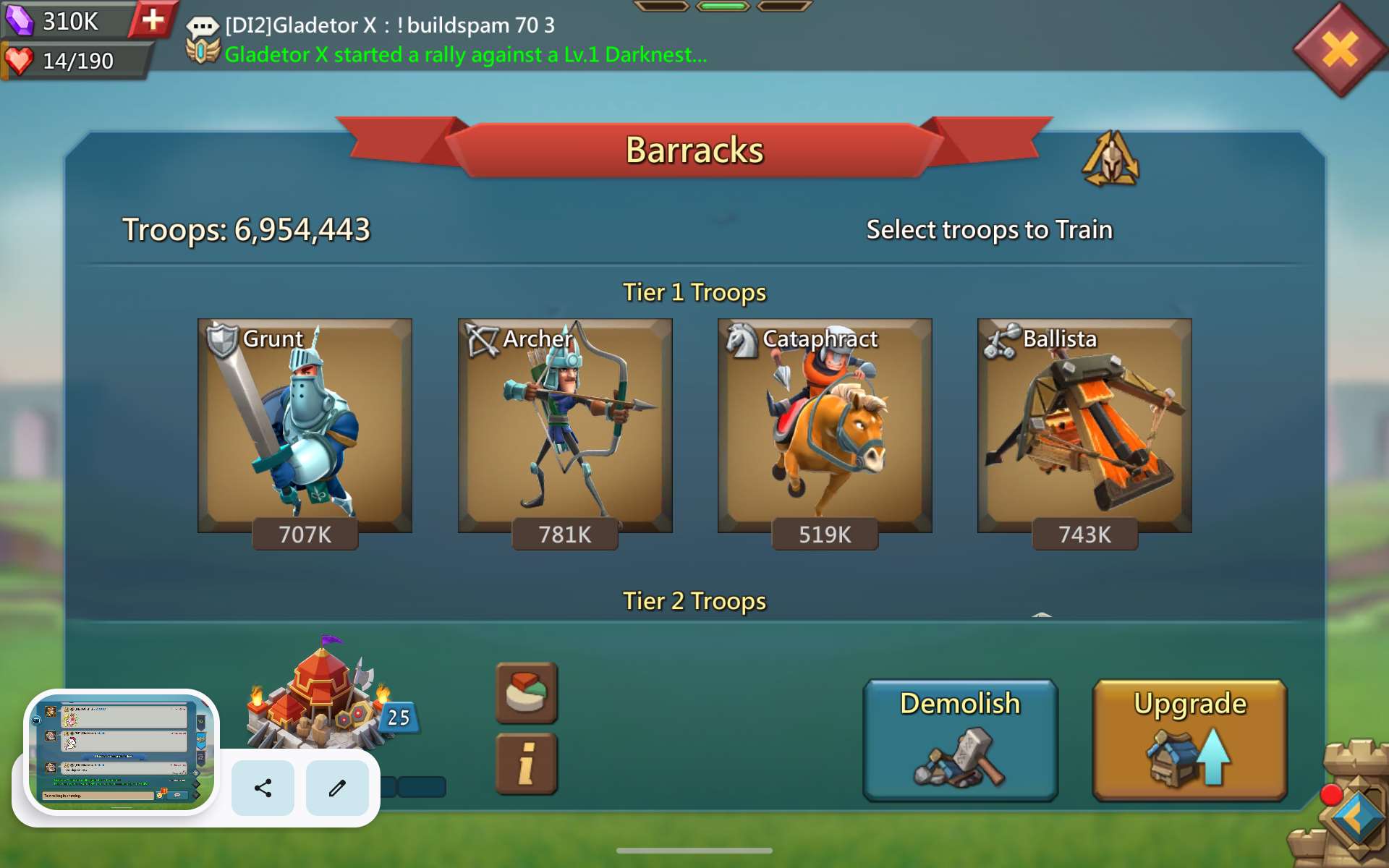 Game account sale Lords Mobile