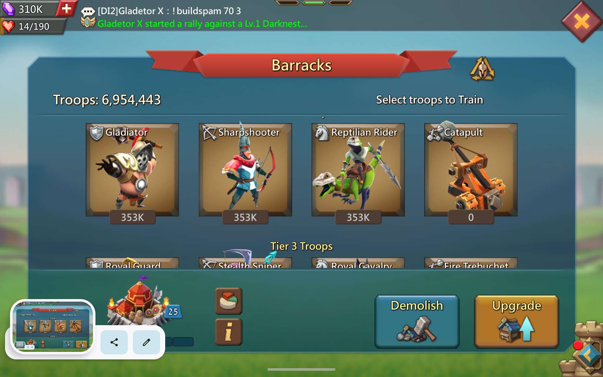 Game account sale Lords Mobile