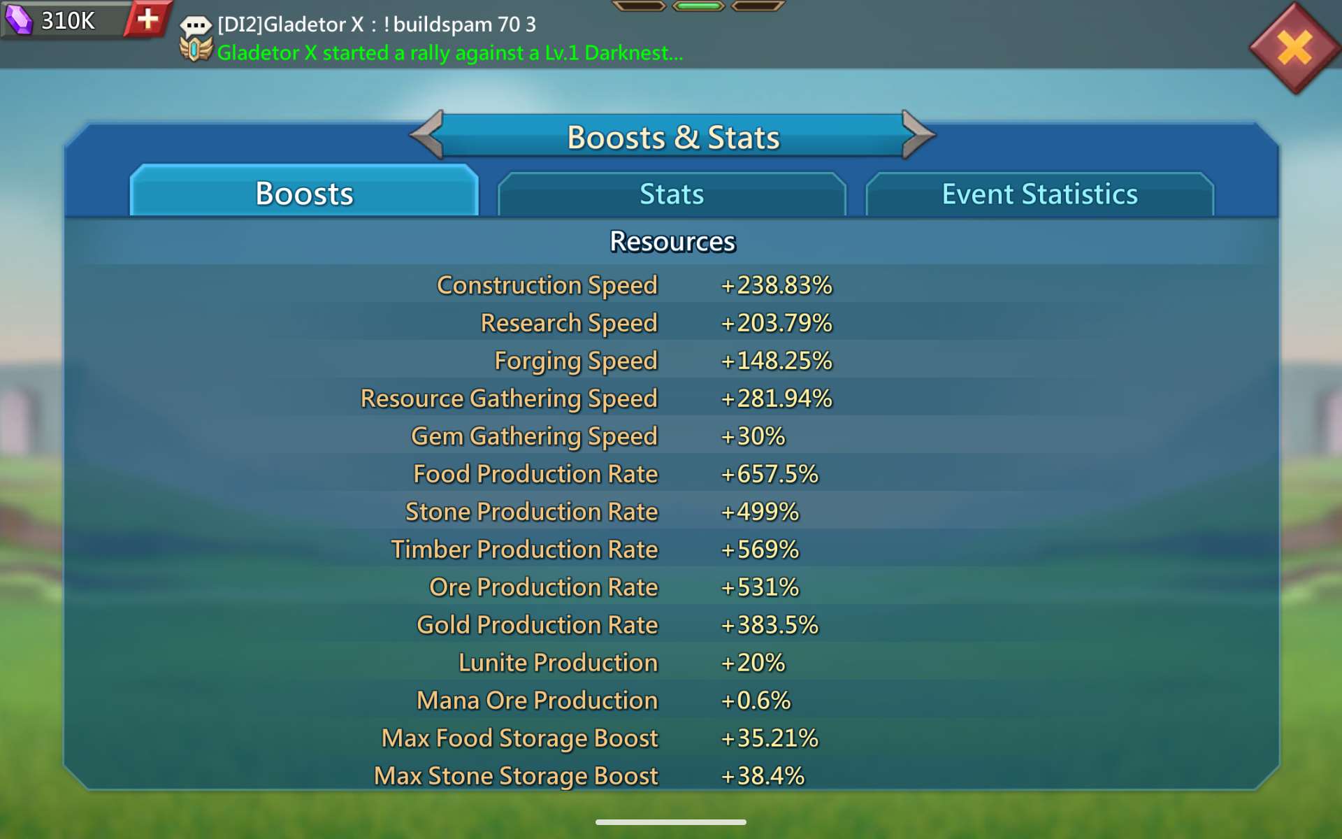 Game account sale Lords Mobile