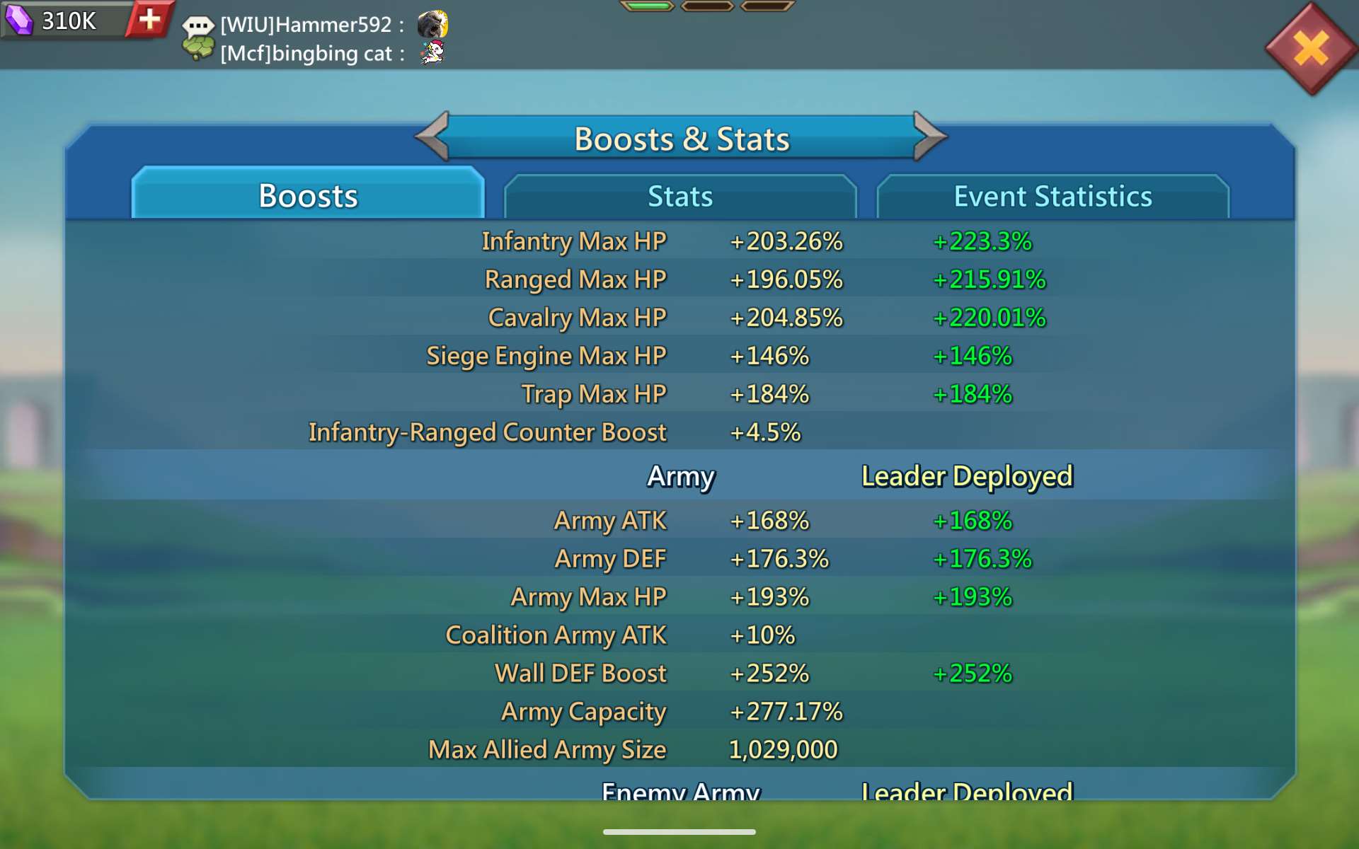 Game account sale Lords Mobile