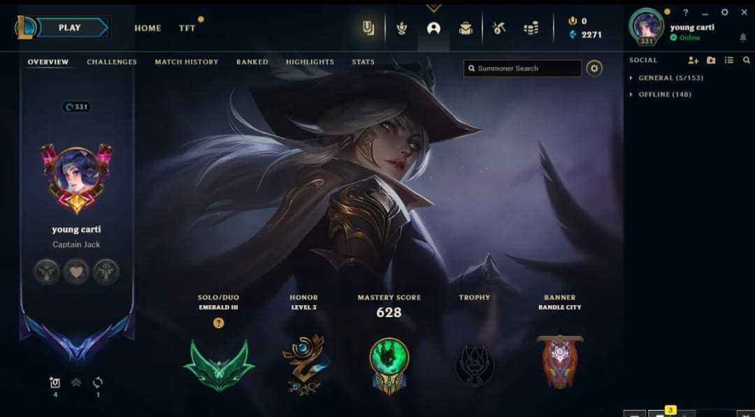 Game account sale League of Legends