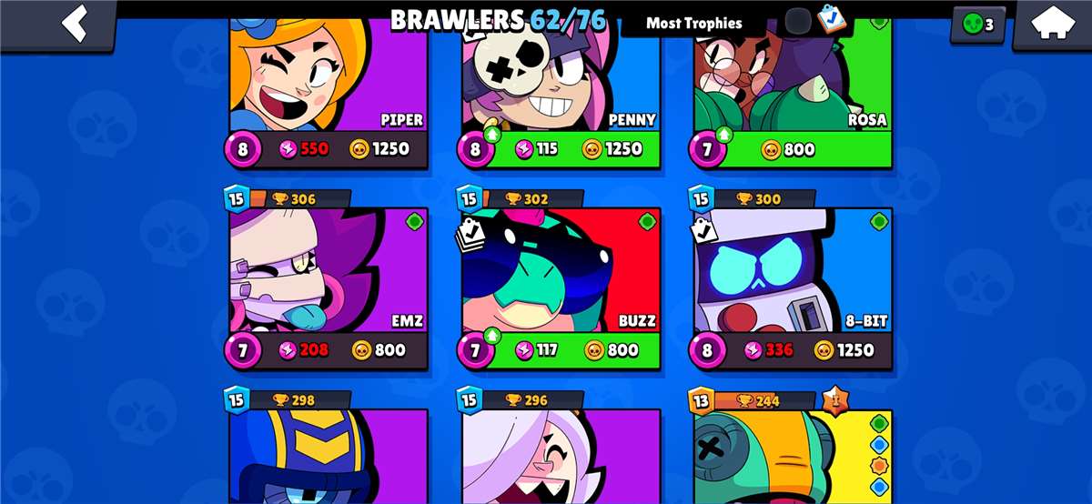 Game account sale Brawl Stars