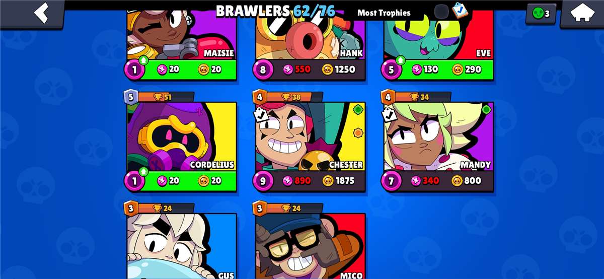 Game account sale Brawl Stars