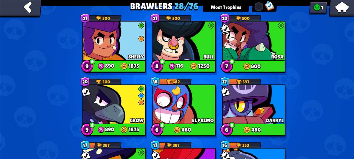 Game account sale Brawl Stars