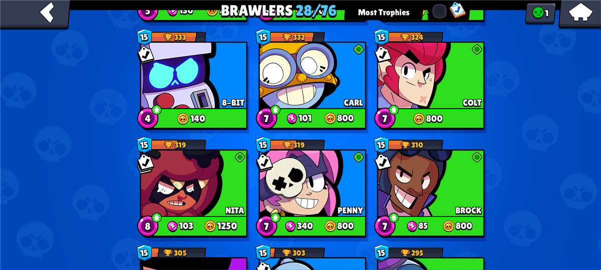 Game account sale Brawl Stars