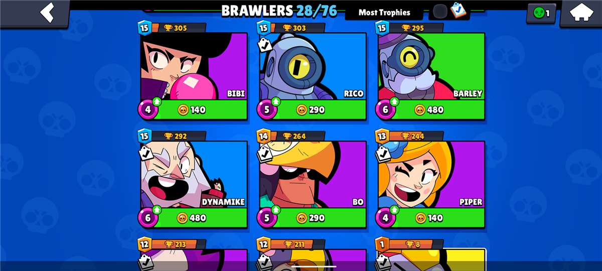 Game account sale Brawl Stars