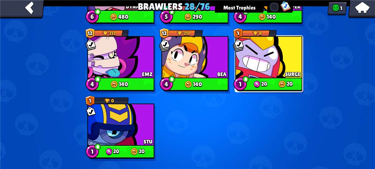 Game account sale Brawl Stars