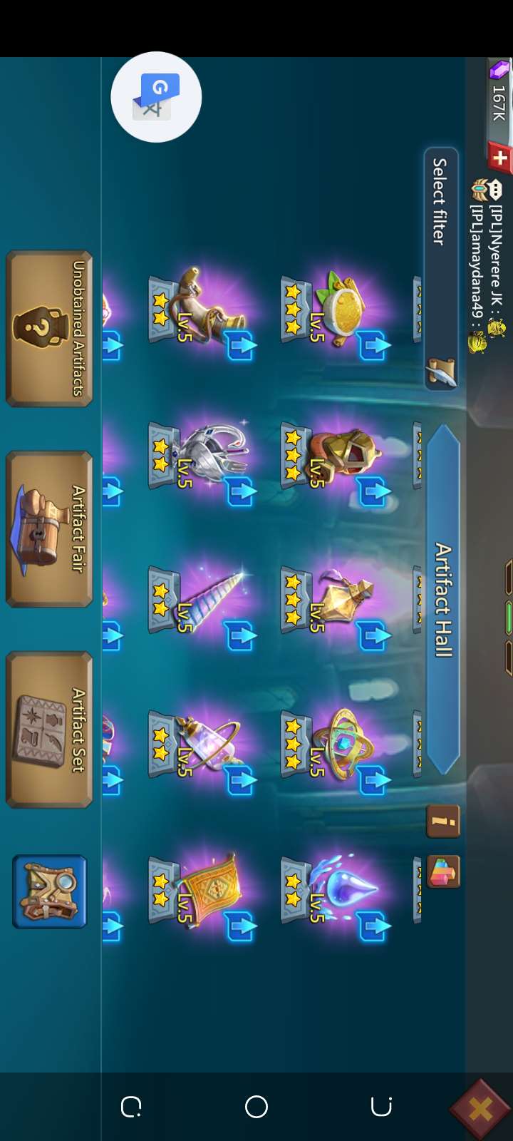 Game account sale Lords Mobile