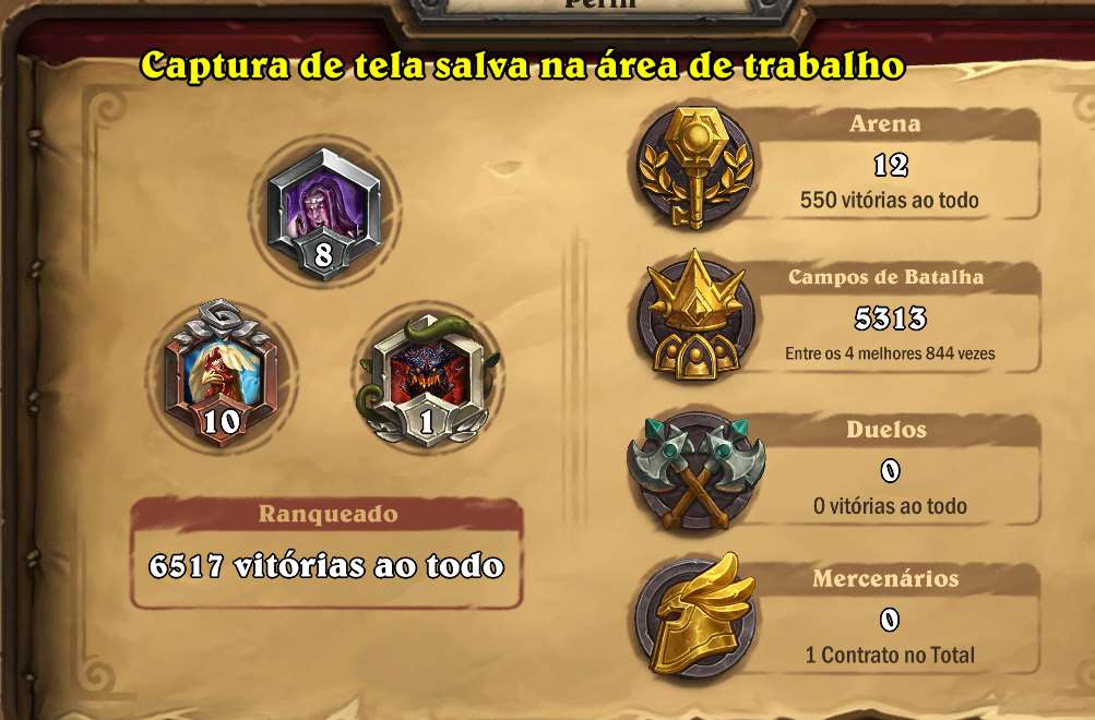 Venda de conta de jogo Hearthstone