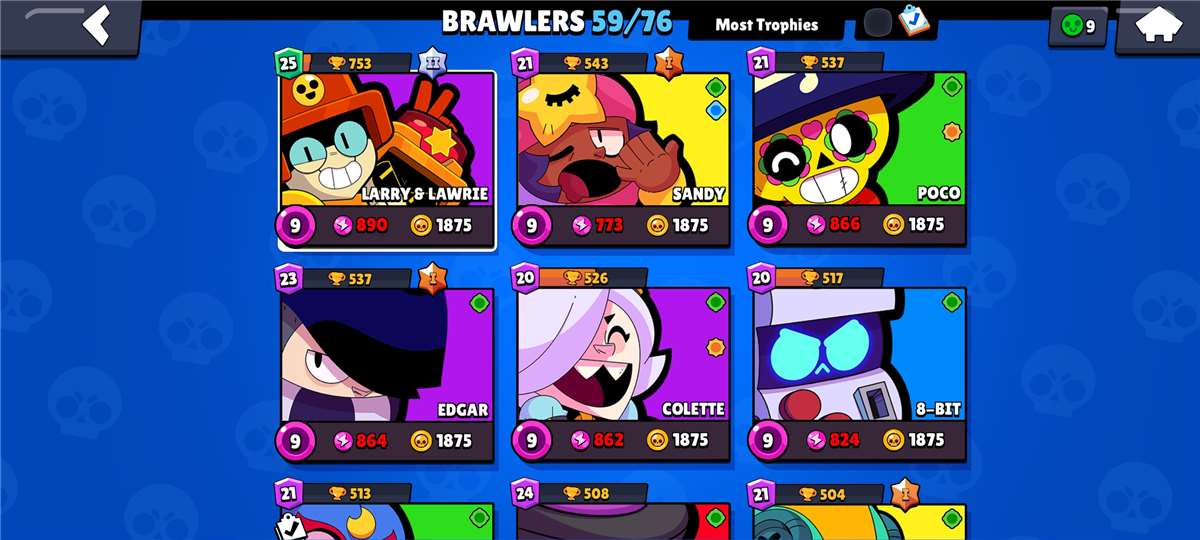 Game account sale Brawl Stars