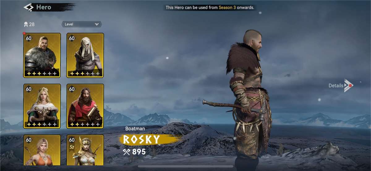 Game account sale Viking Rise