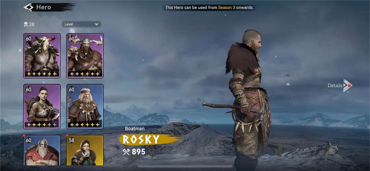 Game account sale Viking Rise