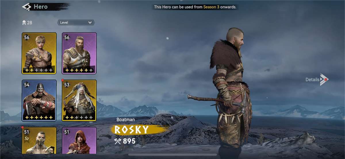 Game account sale Viking Rise