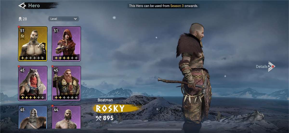 Game account sale Viking Rise