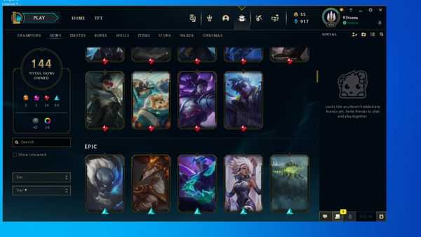 Game account sale League of Legends