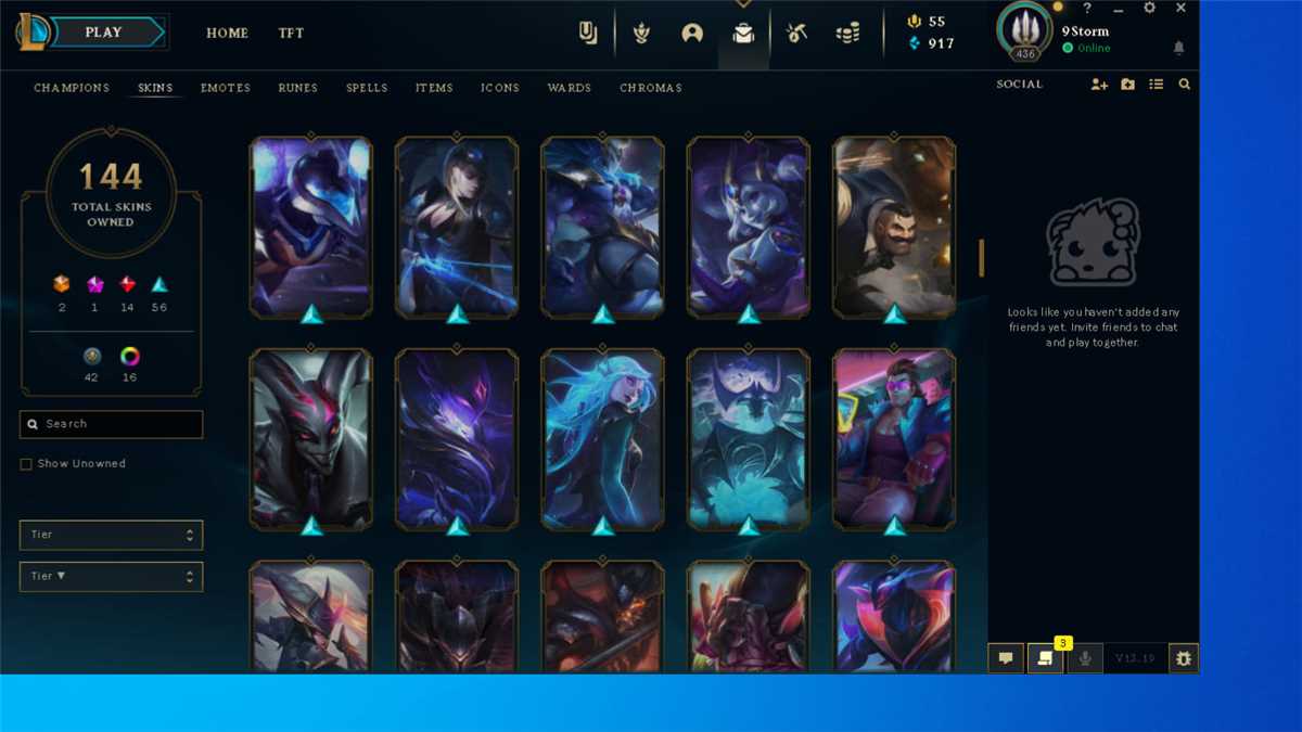 Game account sale League of Legends