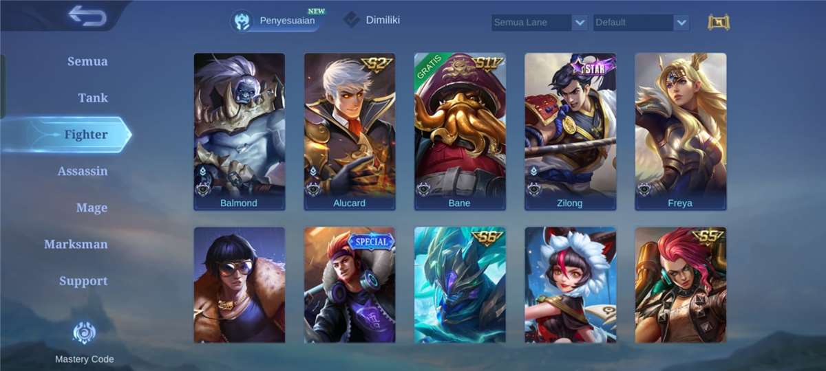 Penjualan akun permainan Mobile Legends