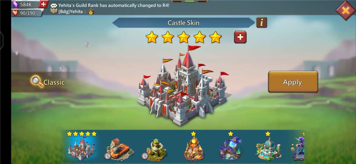 Game account sale Lords Mobile