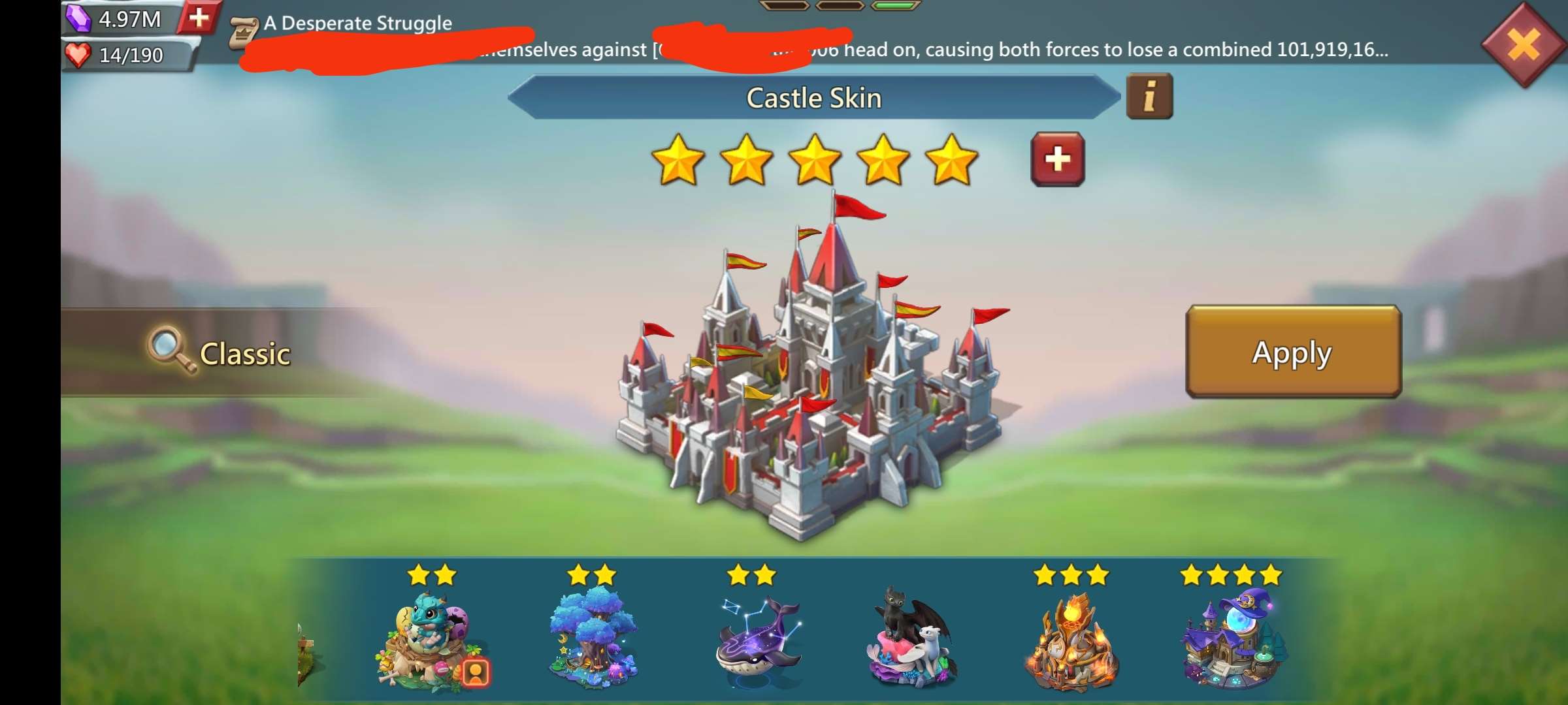 Game account sale Lords Mobile