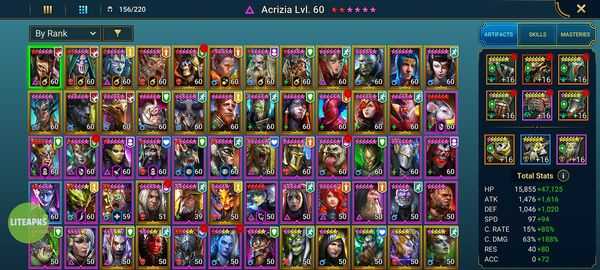 Game account sale Raid Shadow Legends