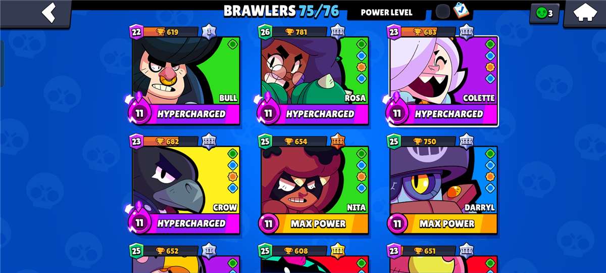 Game account sale Brawl Stars