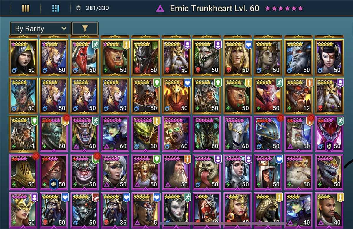 Game account sale Raid Shadow Legends