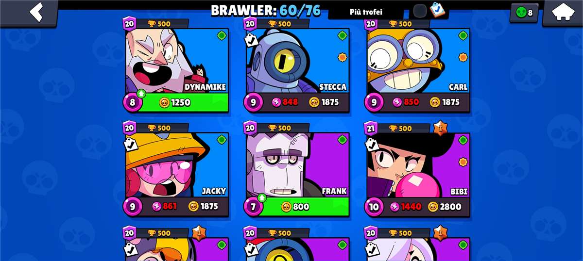 Game account sale Brawl Stars