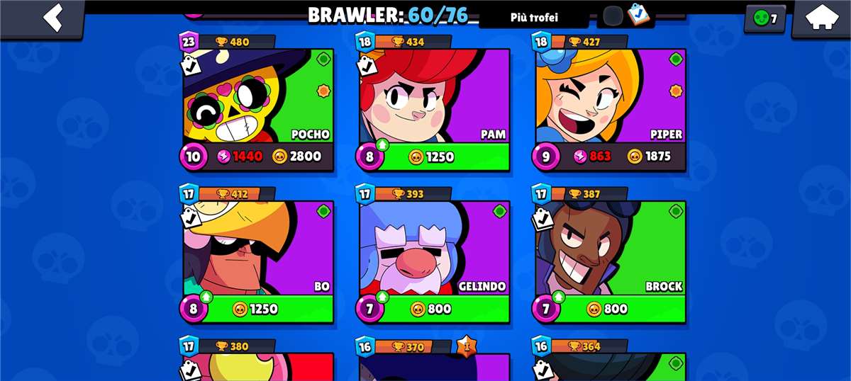 Game account sale Brawl Stars